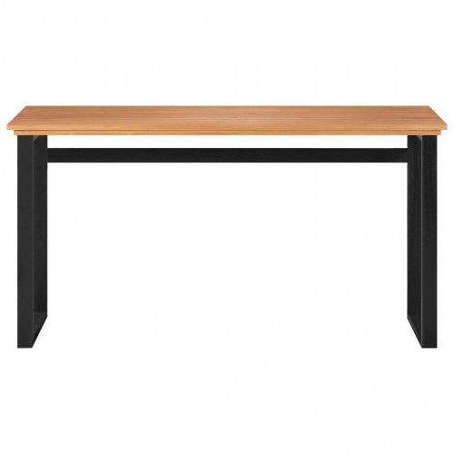 Skrivebord 140x45x75 cm massivt teaktræ