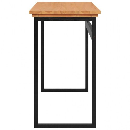 Skrivebord 140x45x75 cm massivt teaktræ