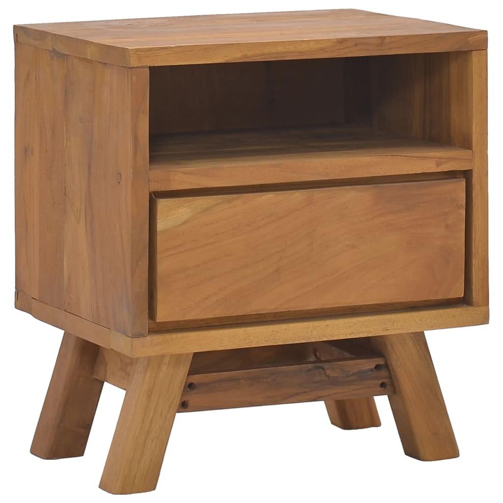 Sengeskab 40x30x45 cm massivt teaktræ