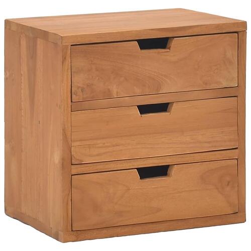 Sengebord 40x30x40 cm massivt teaktræ