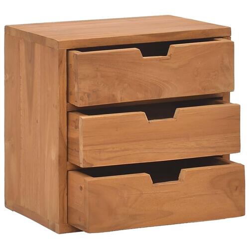 Sengebord 40x30x40 cm massivt teaktræ
