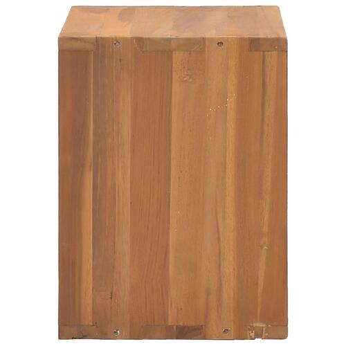 Sengeskab 40x30x40 cm massivt teaktræ