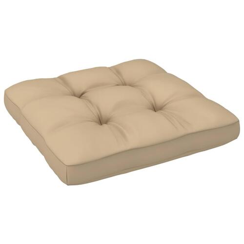 Pallehynde 50x50x12 cm stof beige