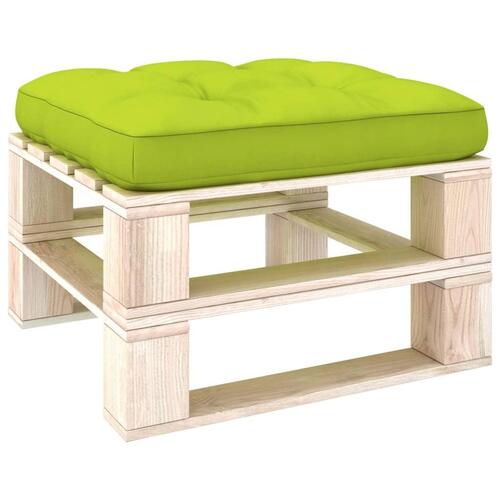 Pallehynde 70x70x12 cm stof lysegrøn