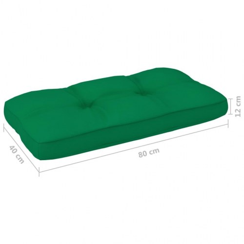 Pallehynde 80 x 40 x 12 cm i stof til pallemøbler - grøn