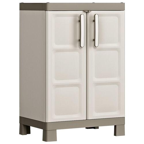 Keter lavt opbevaringsskab Excellence 97 cm beige gråbrun