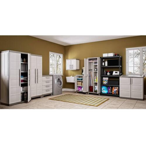 Keter lavt opbevaringsskab Excellence 97 cm beige gråbrun