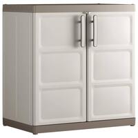 Keter lavt opbevaringsskab Excellence XL 93 cm beige gråbrun