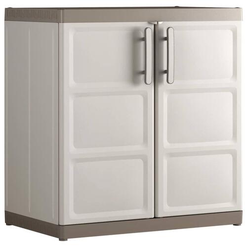 Keter lavt opbevaringsskab Excellence XL 93 cm beige gråbrun