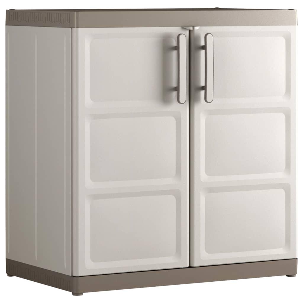 Keter lavt opbevaringsskab Excellence XL 93 cm beige gråbrun