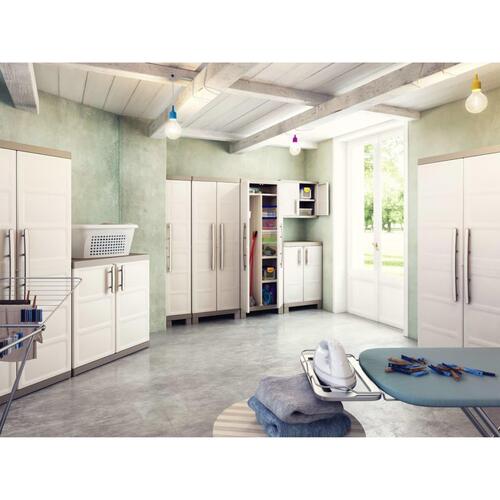 Keter lavt opbevaringsskab Excellence XL 93 cm beige gråbrun