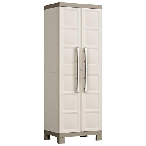 Keter multifunktionelt opbevaringsskab Excellence 182 cm beige gråbrun