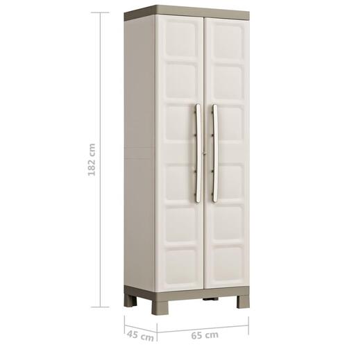 Keter multifunktionelt opbevaringsskab Excellence 182 cm beige gråbrun