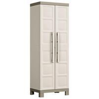 Keter opbevaringsskab med hylder Excellence 182 cm beige gråbrun