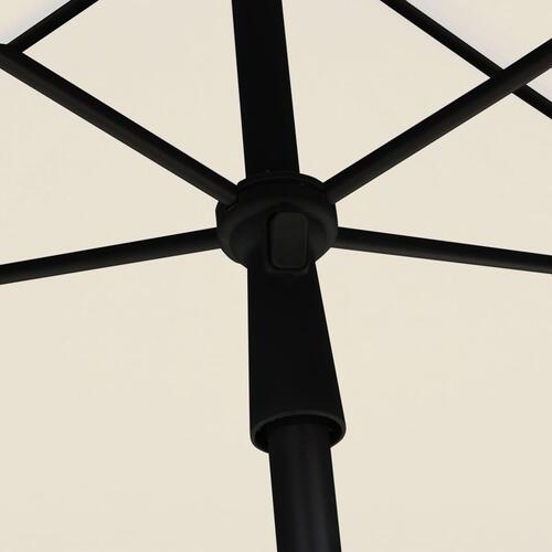 Parasol med stang 210x140 cm sandfarvet