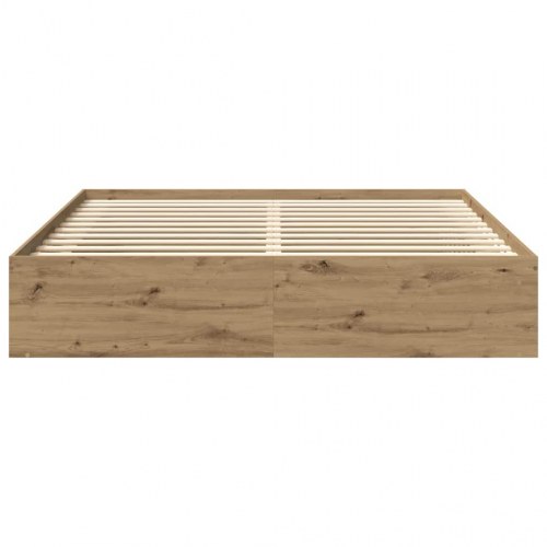 Sengeramme 200×200 cm i konstrueret træ - kunsteg