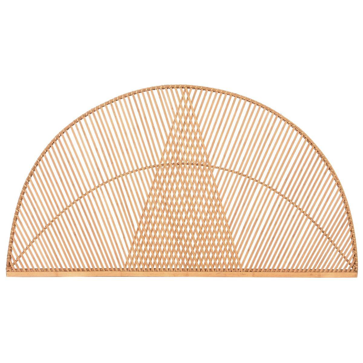 Sengegavl Home ESPRIT Lys brun Bambus Fiber 150 x 2 x 80 cm