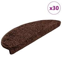 Trappemåtter 30 stk. 65x21x4 cm brun