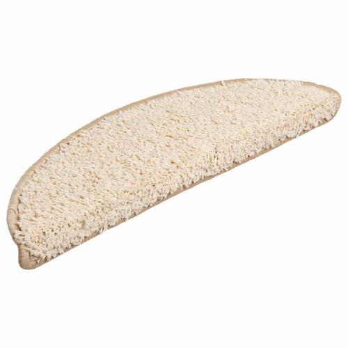 Trappemåtter 30 stk. 56x17x3 cm cremefarvet