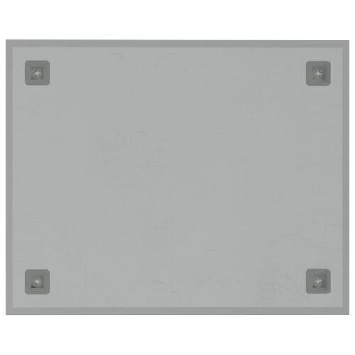 Væghængt magnettavle 50x40 cm hærdet glas hvid