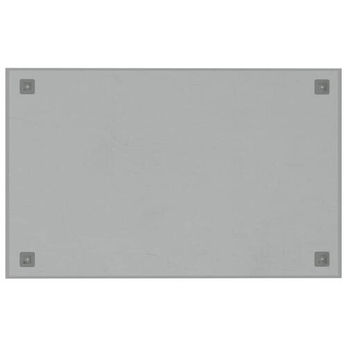 Væghængt magnettavle 80x50 cm hærdet glas hvid
