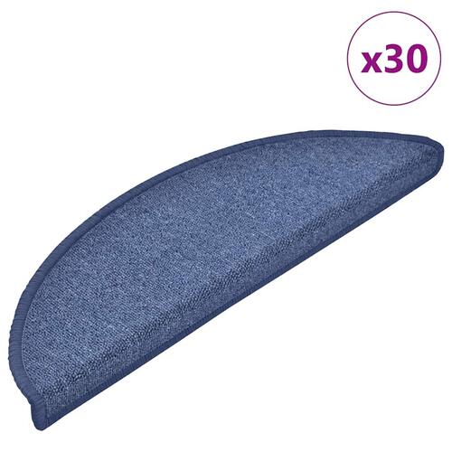 Trappemåtter 30 stk. 56x17x3 cm blå