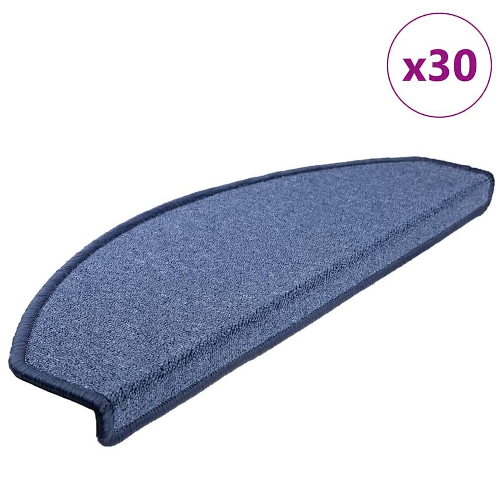 Trappemåtter 30 stk. 65x24x4 cm blå