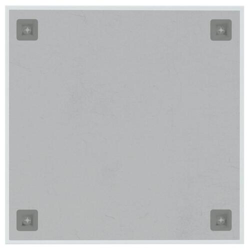 Væghængt magnettavle 40x40 cm hærdet glas hvid