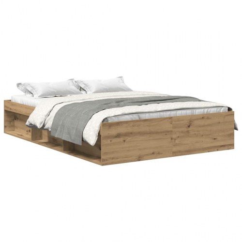 Sengestel 120x200 cm i konstrueret træ - kunsteg