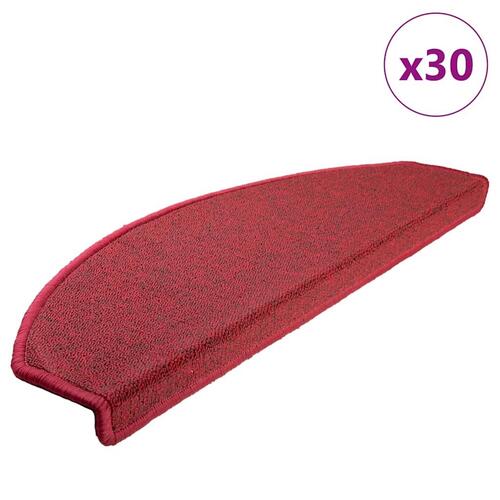 Trappemåtter 30 stk. 65x24x4 cm bordeauxrød
