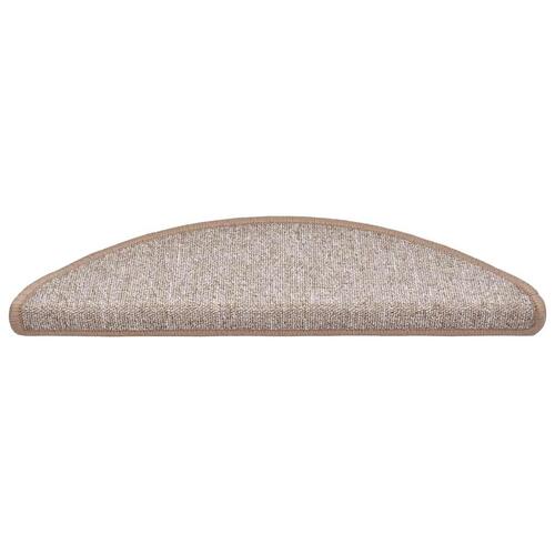 Trappemåtter 30 stk. 56x17x3 cm lysebrun