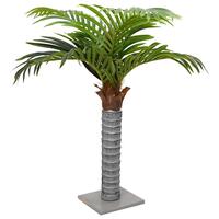 Kunstig palme 6 blade 100 cm grøn