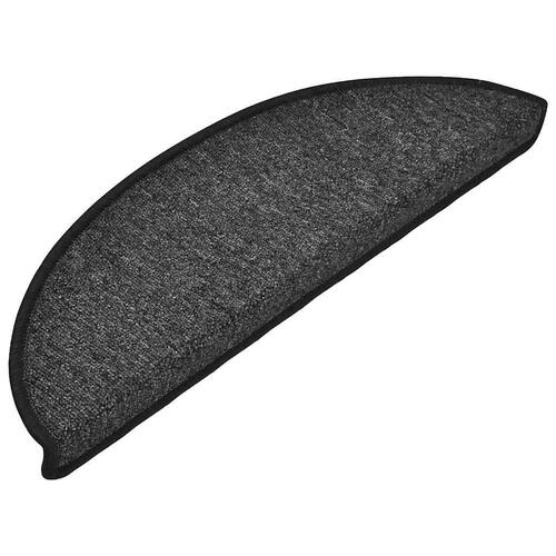 Trappemåtter 30 stk. 56x17x3 cm antracitgrå