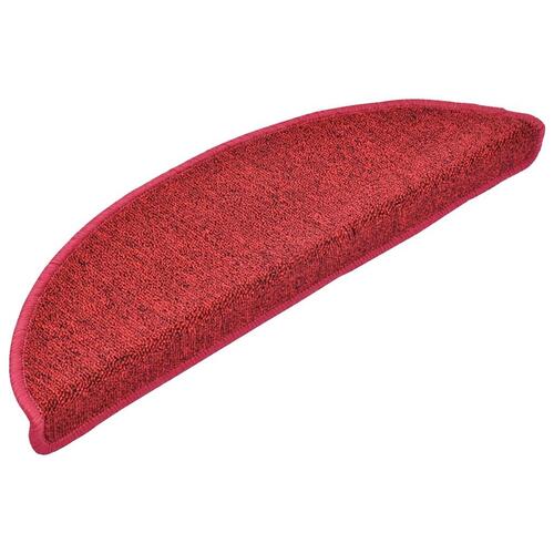 Trappemåtter 30 stk. 56x17x3 cm bordeauxrød