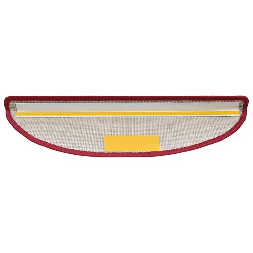 Trappemåtter 30 stk. 56x17x3 cm bordeauxrød