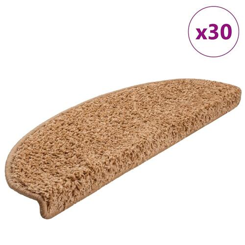 Trappemåtter 30 stk. 65x21x4 cm beige