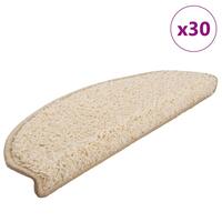 Trappemåtter 30 stk. 65x21x4 cm cremefarvet