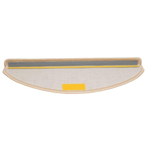 Trappemåtter 30 stk. 65x21x4 cm cremefarvet