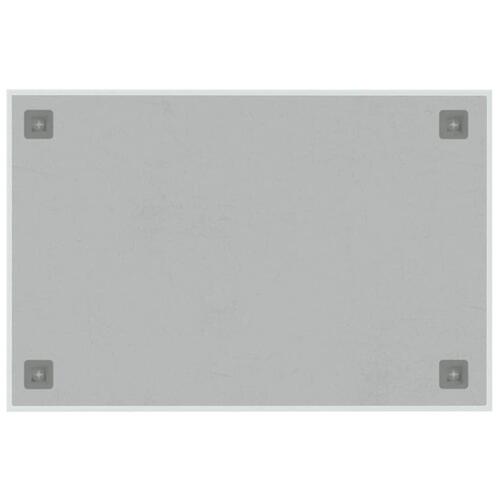 Væghængt magnettavle 60x40 cm hærdet glas hvid
