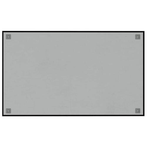 Væghængt magnettavle 100x60 cm hærdet glas sort