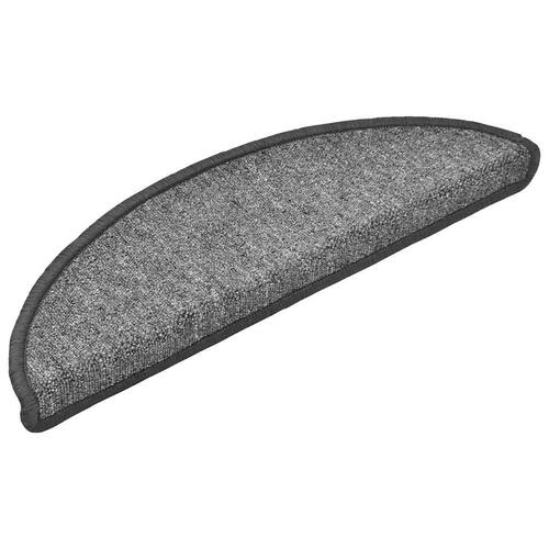 Trappemåtter 30 stk. 56x17x3 cm mørkegrå
