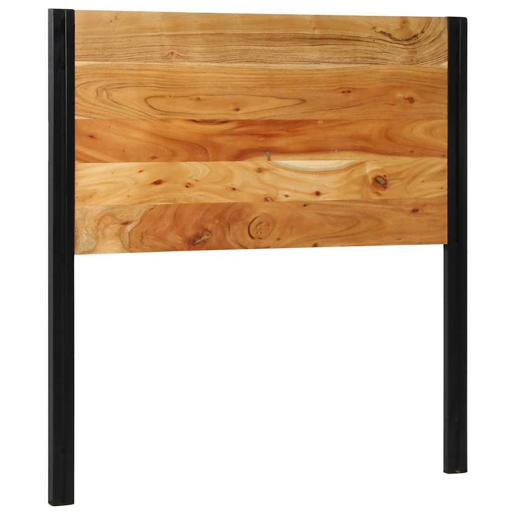 Sengegavl 100 cm massivt akacietræ og jern