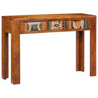 Konsolbord 110x35x75 cm massivt akacietræ