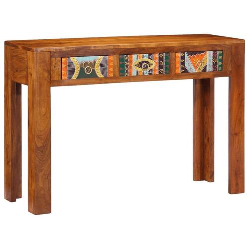 Konsolbord 110x35x75 cm massivt akacietræ