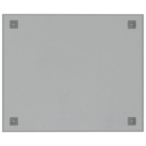 Væghængt magnettavle 60x50 cm hærdet glas hvid