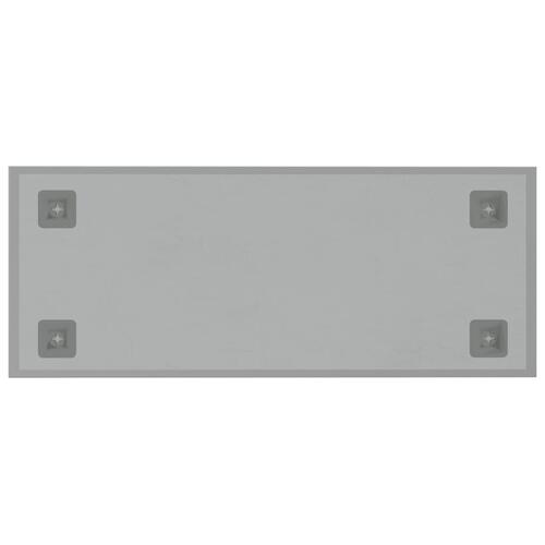Væghængt magnettavle 50x20 cm hærdet glas hvid
