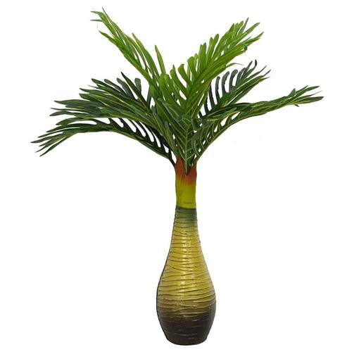 Kunstig palmeplante 9 blade 70 cm grøn