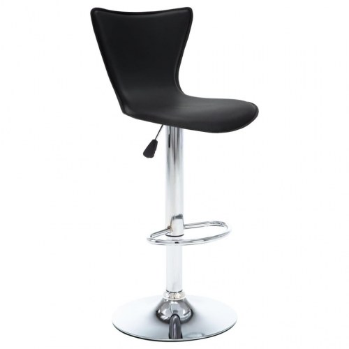 Drejelige barstole 2 stk. kunstlæder sort