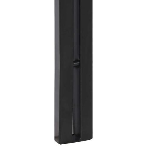 Sengegavl 180 cm massivt genbrugstræ og jern