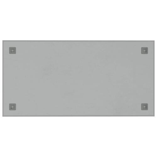 Væghængt magnettavle 80x40 cm hærdet glas hvid